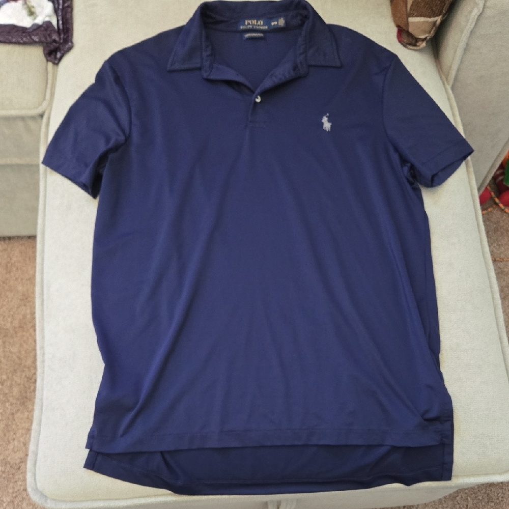 Polo by Ralph Lauren Men's Navy Blue Polo Shirt